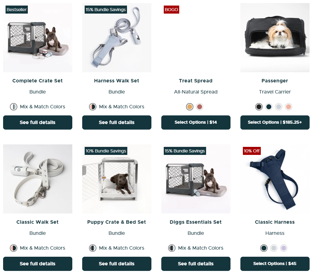 Diggs products placeholder